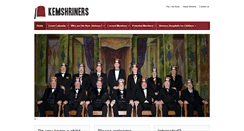 Desktop Screenshot of kemshriners.com